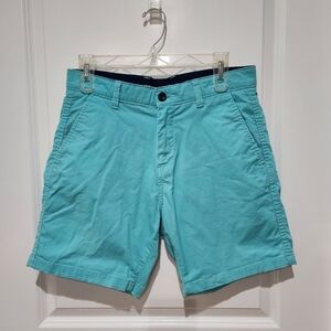 Crown & Ivy Aqua Flat Front Shorts